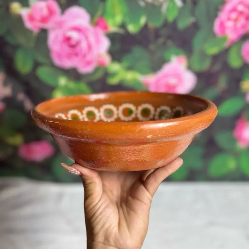Pozolero Plate of Deep Clay 8 in