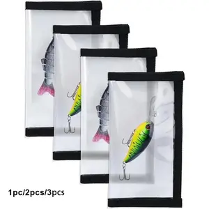 Fishing Gear Bait Protective Cover, Fish Hook Protector, Bait Shield, Ensures Fishing Safety, High-Grade Transparent Anti-Puncture PVC, Easily View Bait, Bait Storage Protective Cover, Fishing Accessories