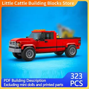 Speed Champion Model MOC Building Bricks Vintage Truck City Car  Modular Technology Gifts Holiday Assemble Children Toys Suit