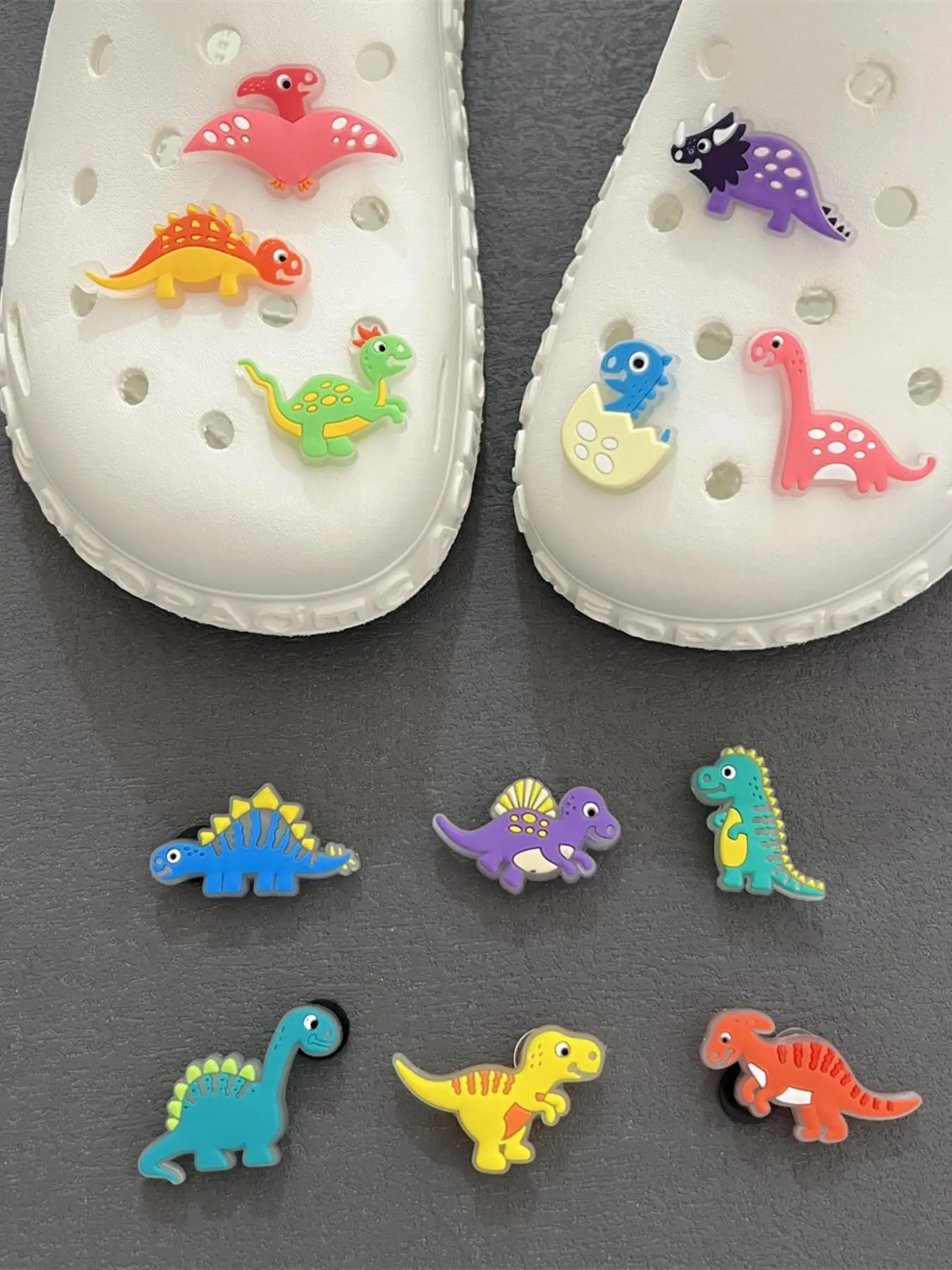 Cute Cartoon Simple Dinosaur Shoe Charm, Casual Shoes Decoration for Clogs, New Fashion Diy Shoes Accessories for Daily Shoes Decor for Women & Men fo