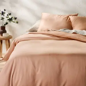 Full/Queen Rayon from Bamboo Duvet Set Light Adobe Clay - Casaluna