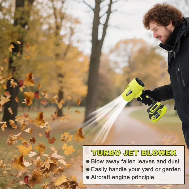 SEESE Turbo Jet Leaf Blower,Cordless Leaf Blower, Violent Turbo Fan, Pure Copper Motor,Car Drying After Wash, Handheld Snow Blower,Cordless Turbo Power Air Duster,Home Improve,Garden Mainte Holiday gifts, Halloween gifts SEESE Turbo Jet Leaf Blower,Cordless Leaf Blower, Violent Turbo Fan, Pure Copper Motor,Car Drying After Wash, Handheld Snow Blower,Cordless Turbo Power Air Duster,Home Improve,Garden Mainte Holiday gifts, Halloween gifts