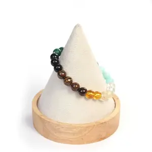 Crystal Money Attraction Bracelet with Tiger Eye, Malachite & Citrine Beads - Elegant Costume Jewelry for Prosperity, Ideal Gift for Men and Women, Elegance