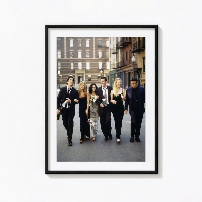 Friends TV Show Poster Iconic 90s Sitcom Wall Art. No Frame