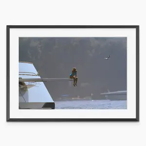 Princess Diana Spencer on Yacht, Museum Quality Photo Art Print, Princess of Wales, Portofino Italy, Photography Prints, Unframed, Room Decor, Vintage Poster