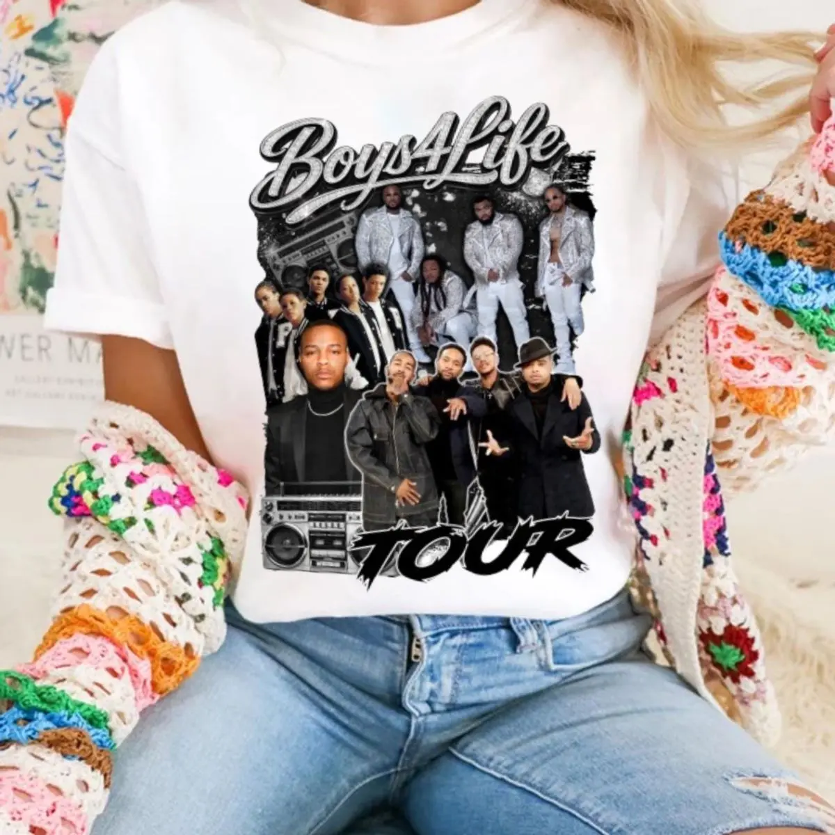 B2k Boys 4 Life Tour Unisex Tshirt, 90s R&B Concert Fan Apparel Pretty Ricky Sweatshirt, B5 Bow Wow Hoodie, Unisex Sweater Pullover Tee