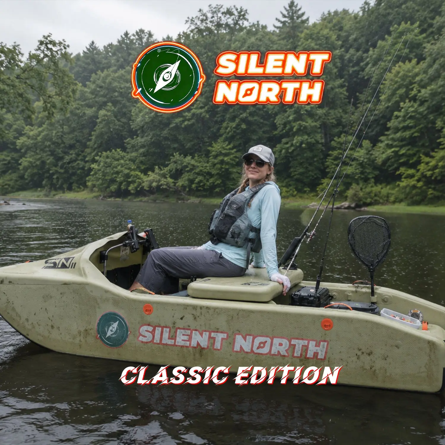 CampCast Ultra Inflatable Fishing Boat Classic Edition