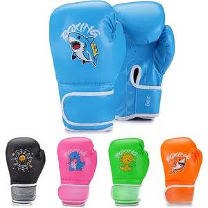 Boxing Gloves,  Boxing  Gloves for  3-9 Year  and , 4&6OZ Fighting Gloves, Punching Bag Kickboxing Thai Mitts MMA  Sparring Gloves