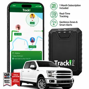 Tracki Pro GPS Tracker for Vehicles Magnetic Waterproof 4G LTE Car Tracker with Long Life Battery Up to 7 Months Unlimited Distance Smart Alerts Hidden Tracking Device