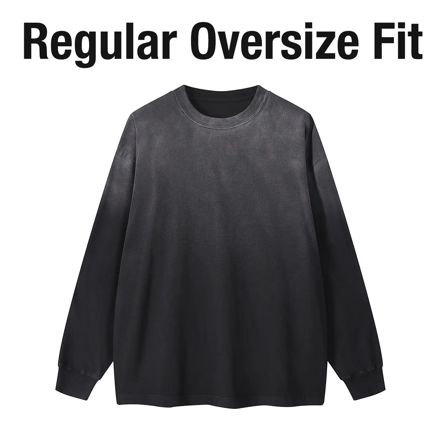 Regular Oversized Fit - Gradient Black