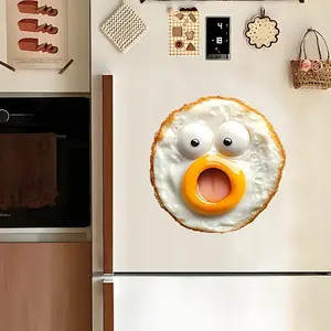 Surprise Egg Refrigerator Magnet, Christmas Halloween Cute Acrylic Oval Kitchen Decor, Fun Gift, Festive Decoration, Unique Present