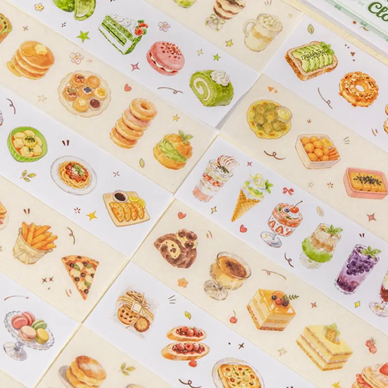 Tomato Sauce Girl Thirsty Moments Series Food Theme Die-Cut Sticker Book Set of 4, Fun and Creative Stickers for Kids and Collectors, Diy Sticker, Diy Art Stickers