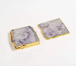 Handmade Agate Coasters (set of 4)