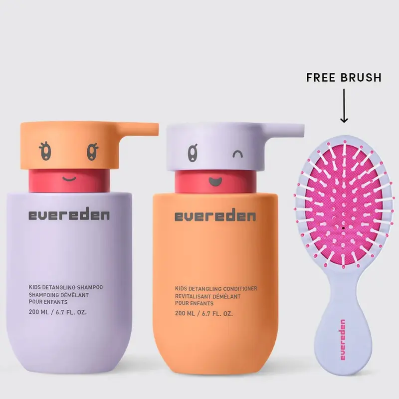 Kids Shampoo & Conditioner + Free Brush