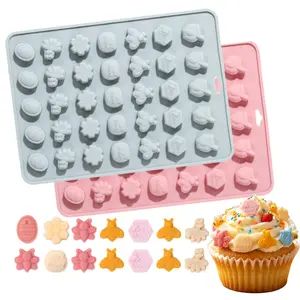 2Pcs Honey Series Silicone Mold Set, Bee Happy Chocolate Candy Molds, Ideal for Cake Decoration, Essential for Baking Enthusiasts, Desserts Baked