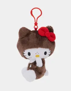 SANRIO Hello Kitty x Monchhichi Plush Keychain