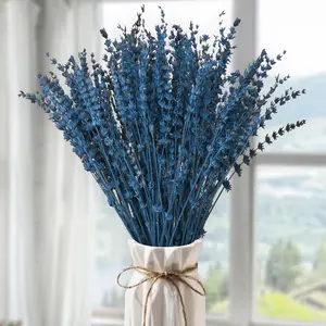 Natural Dried Lavender Flowers Bundle, 180-200 Stems, 15-17 in, 2.82 oz Blue, Scented Aromatherapy Bouquet, Decorative Mother’s Day Gift for Home Decor, Crafts