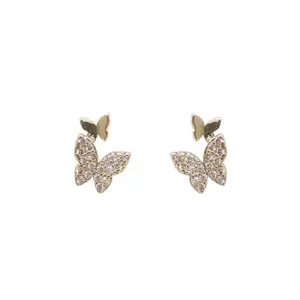Cute Mini Butterfly Stud Earrings for Women