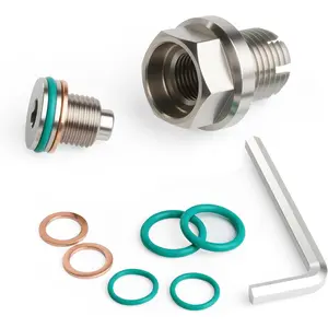 M12*1.5 Double Oversize Magnetic Piggyback Oil Drain Plug Stainless Steel Self Tapping Oil Pan Thread Repair Kit (M12.2 * 1.5-15mm)