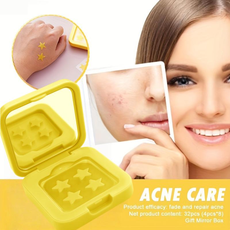 Mirror Box Acne Patches, Convenient Carry Star Design, Four Colors, 60 Pieces, Effective Spot Treatment, Skin Care Essentials, Blemish Patches
