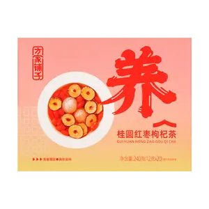 MR FANG'S STORE Longan Red Date Goji Berry Tea - 20 Pack Herbal Energy Boosting Tea Bags 240g