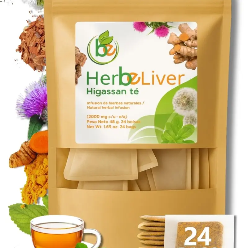 VIRAL Boldo, diente de leon, curcuma, & cardo mariano TE (Boldo, turmeric,dandelion and milk thistle TEA)24 tea bags HIGASSAN 100% Natural Healhline