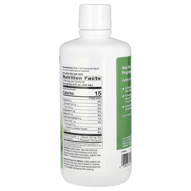 Nature's Way Aloe Vera Leaf Juice, Unflavored, 33.8 fl oz (1 L)