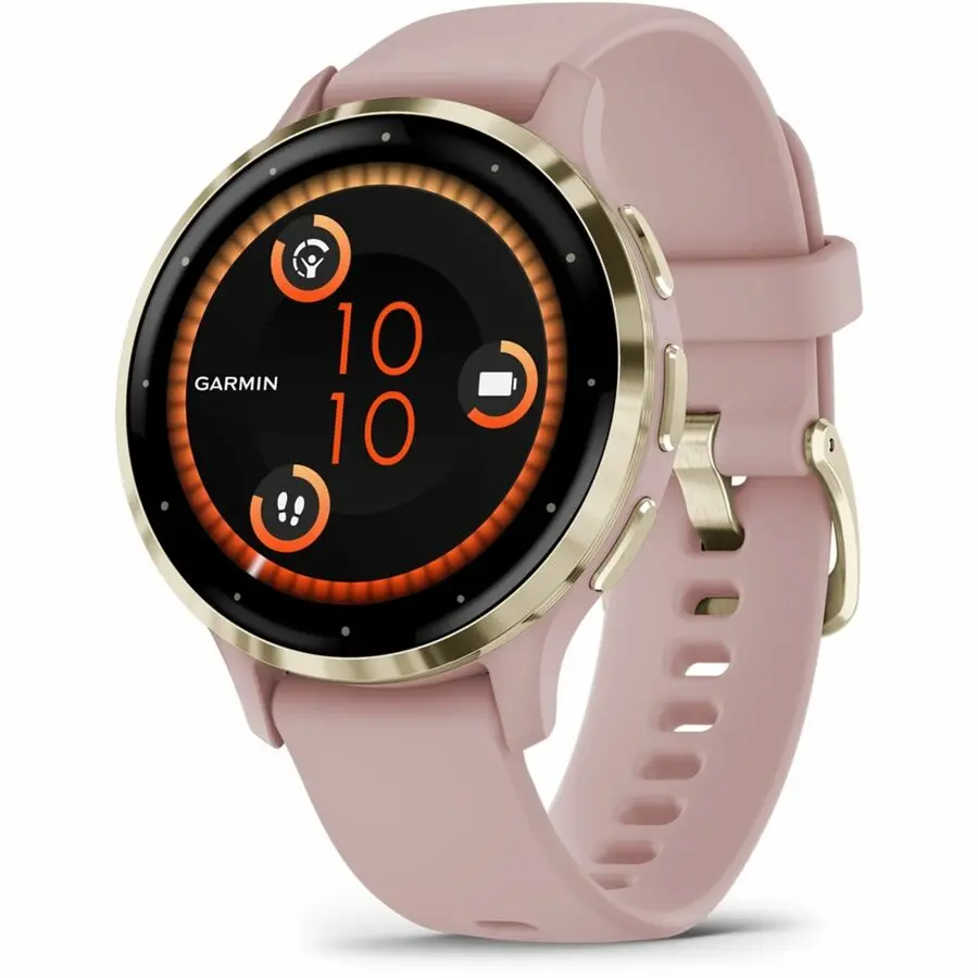 Garmin Venu 3S Soft Gold Stainless Steel 41mm Dust Rose Case Smartwatch