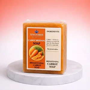 Tina White Beauty Carrot Soap   Cleansing Gentle Exfoliating Cleanser