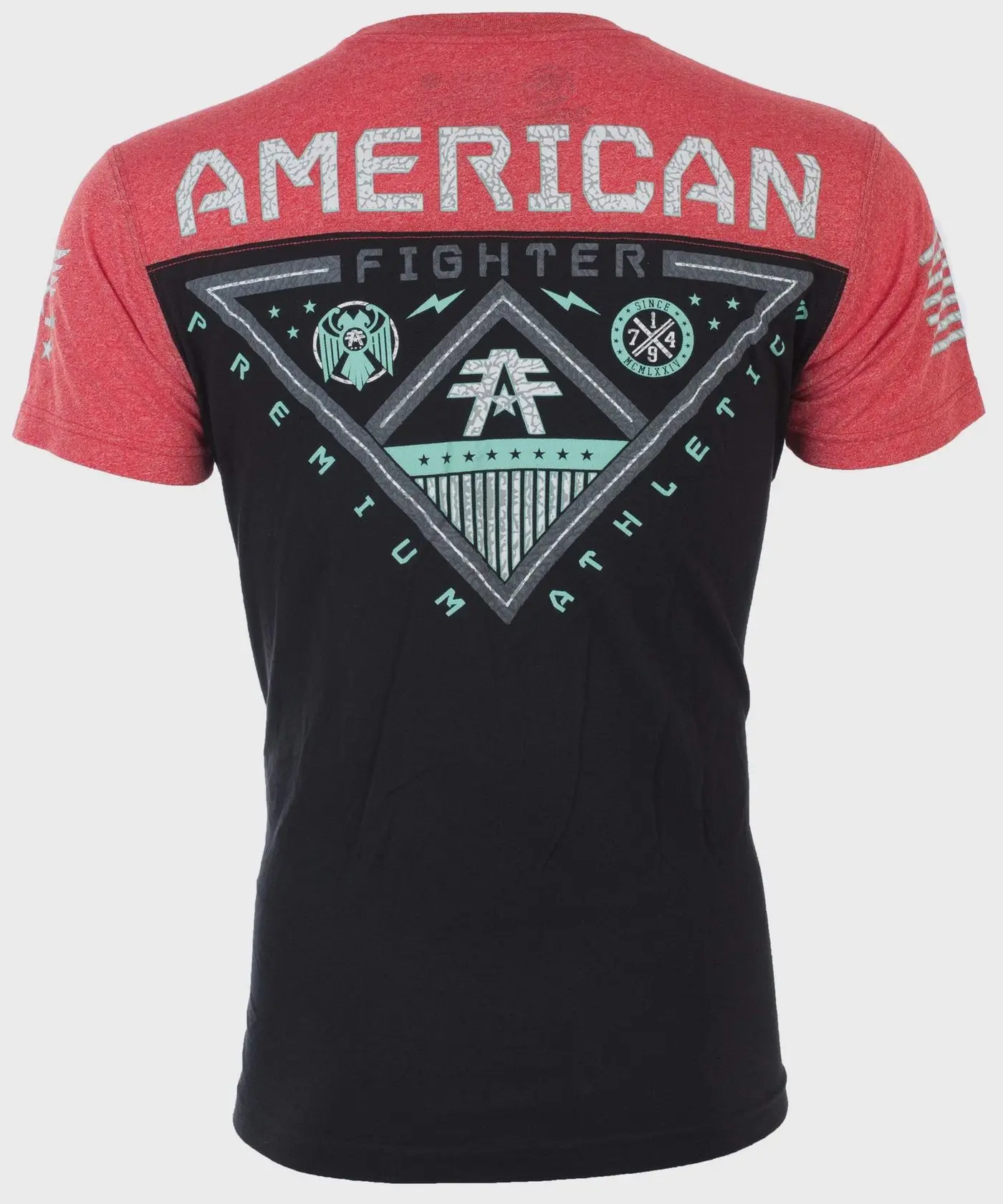American Fighter Men's T-shirt Concord Tech Athletic All Print POLYESTER Shirt Menswear Top