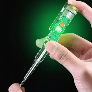 Portable Non-contact Voltage Tester Pen - 24-250v Power Circuit Tester for Electricians with Responsive Test, Led Indicator, Waterproof Measurement, Pen Clip, Insulated Grip, Pvc Handle (1pcs),summervibes