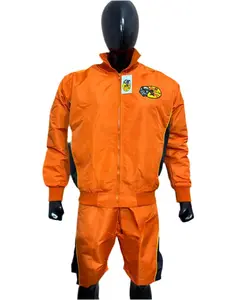 "Orange Ball On The Ops Short Set" - Orange Jacket and Shorts Set as Described Clothes Menswear