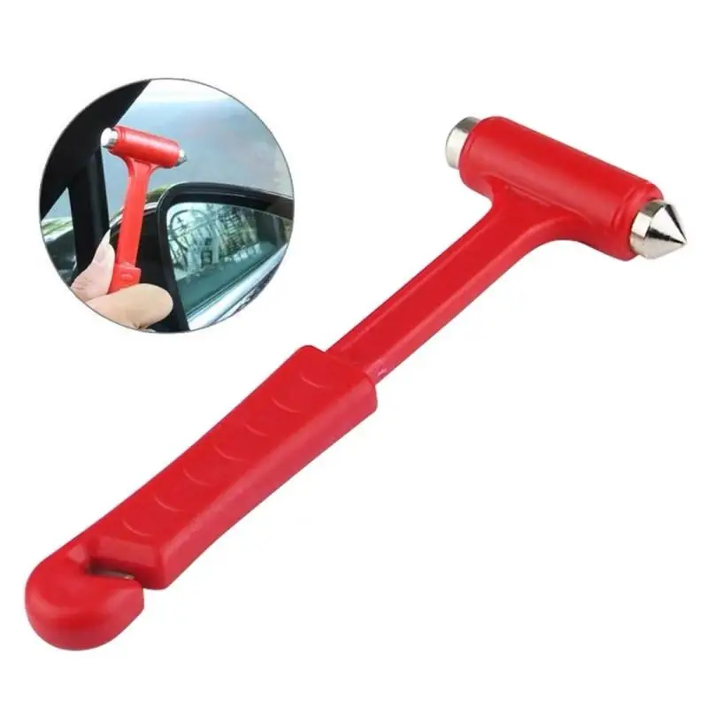Multi-functional Safety Escape Tool, Long Handle Safety Hammer, Car Window Smashing Tool, Seat Belt Cutter for Car, Portable Escape Tool, Car Accessor