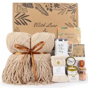 Get Well Soon  Baskets for Women - Earth Tone Self Care Package,  Birthday Gifts for Women, Sympathy  Baskets, Thinking of You Care Package for Mom Grandma