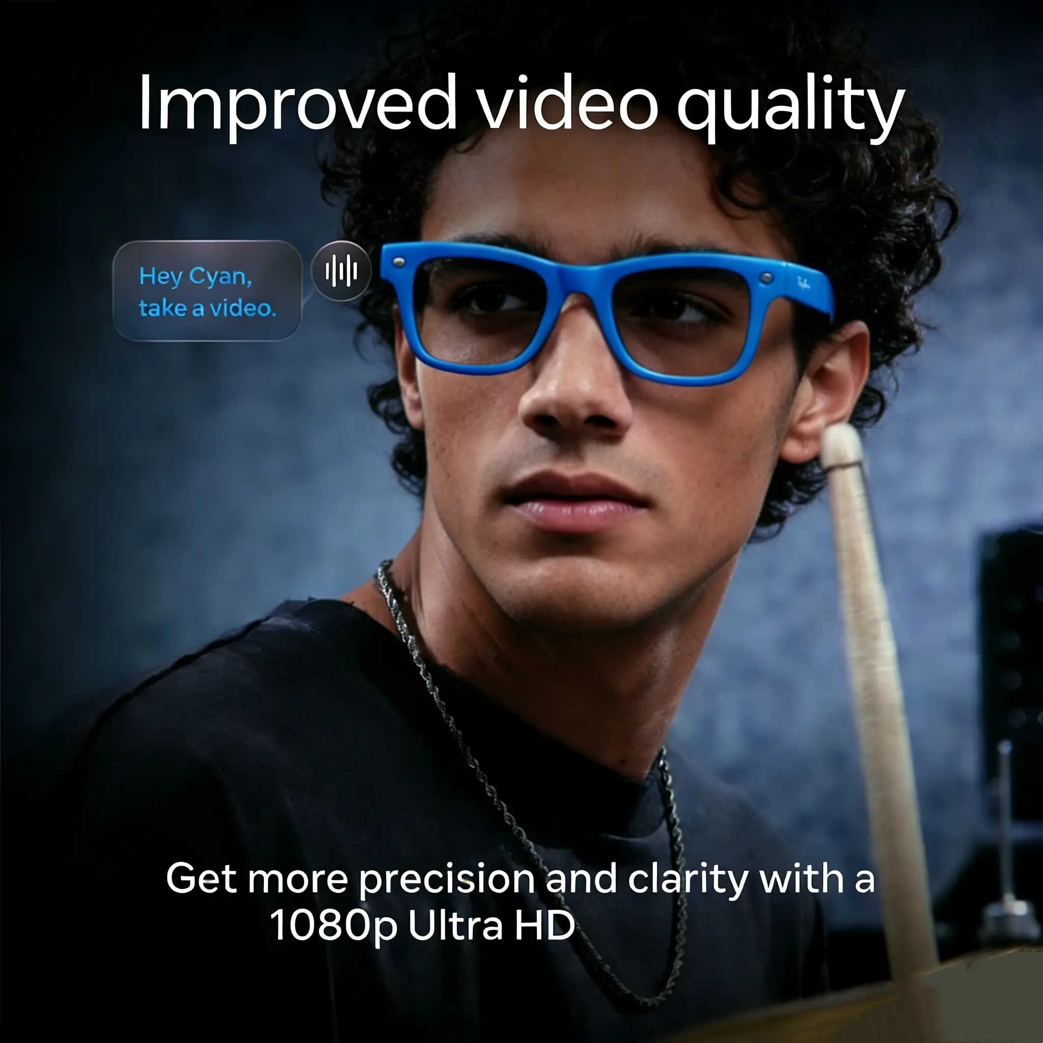 Multifunctional Smart Glasses - AI-Enabled, 1080p HD Resolution, Camera, Audio, Music, Mobile Compatible Wireless Bluetooth Device, Casual & Sports Performance for Athletes, Battery-Powered, Ideal for Friend & Father's Day Gift