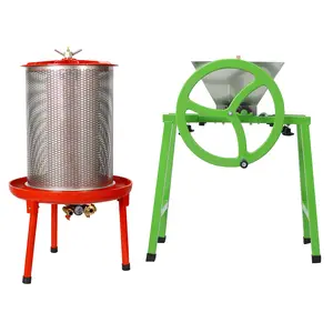 Hydraulic Fruit Wine Press w/Crusher - Electricity-Free Cider Apple Press