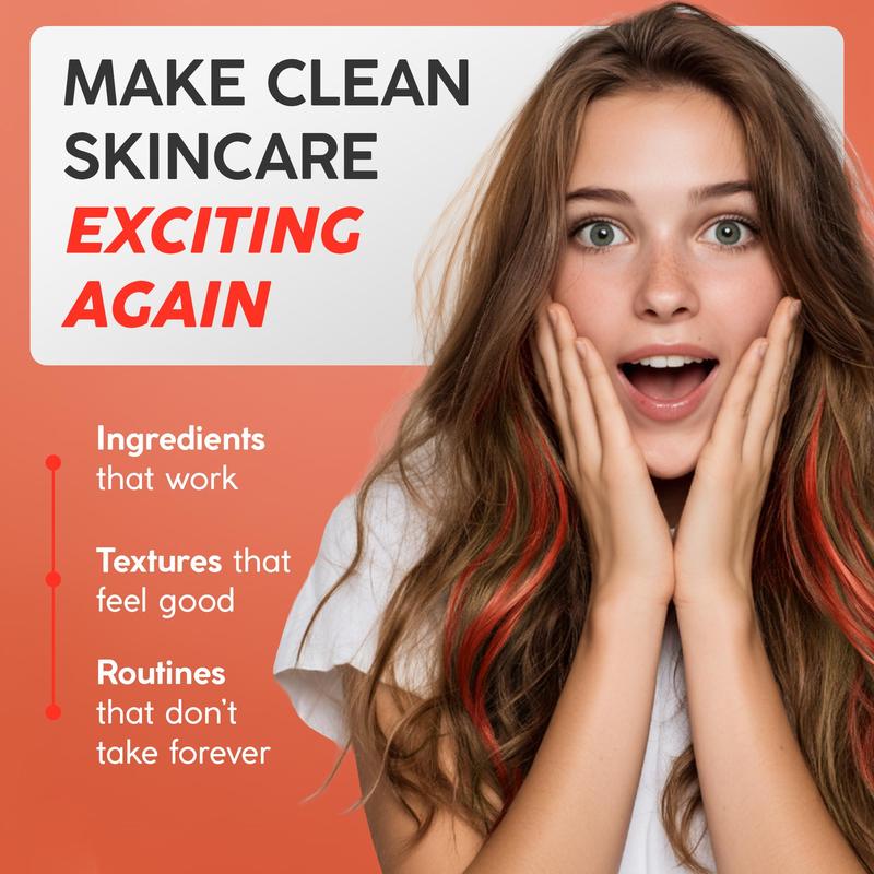 FACEPALM Strawberry Infused Facial Cleansing Powder with Oatmeal Kaolin Clay & Arrowroot for Breakout Prone Skin 100ml Gentle Cleansing & Soothing Effect