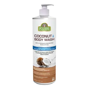 Coconut Body Cleanser & Moisturizer - Sulfate-Free Body Care, Sensitive Skin Formula with Nourishing Coconut Oil, Moisturizing Cleansing, Pleasant Scent for Daily Use to Promote Soft Skin