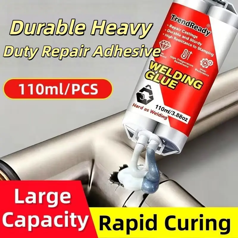1PCS Heavy Duty AB Epoxy Adhesive, Waterproof and Wear-Resistant Epoxy Casting Glue with Accessories, Multi-Purpose Repair Glue for Tile, Metal, Plastic, Ceramics, Wood, Oil-Resistant for General Repairs