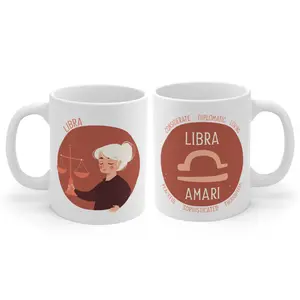 Personalized Libra Girl Zodiac Mug 11oz