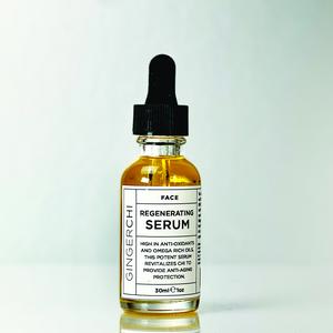 Regenerating Face Serum for Skin Repair - Daily Lightweight Skincare with Rice Bran, Camellia Seed, Jojoba, and Frankincense
