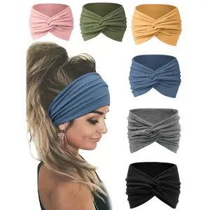 Wide Elastic Hairbands Set, Headbands Women, Knotted Headband, Soft Cross Knot Design, Perfect for Various, Trendy Hairstyles Made Easy