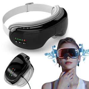 Heated Eye Massager with Bluetooth-compatible Music, Adjustable Pressure Modes, Constant Temperature 104°f-107°f, Portable Relaxing Gift for Men & Women