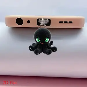 Creative Octopus Acrylic Dust Plug for Phone Charging Port, Anti-Dirty Decorative Charm for Type-C iPhones,iPads AirPods, Mobile Phone Accessory