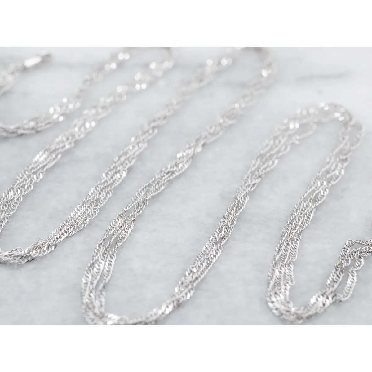 Triple Strand Singapore Chain