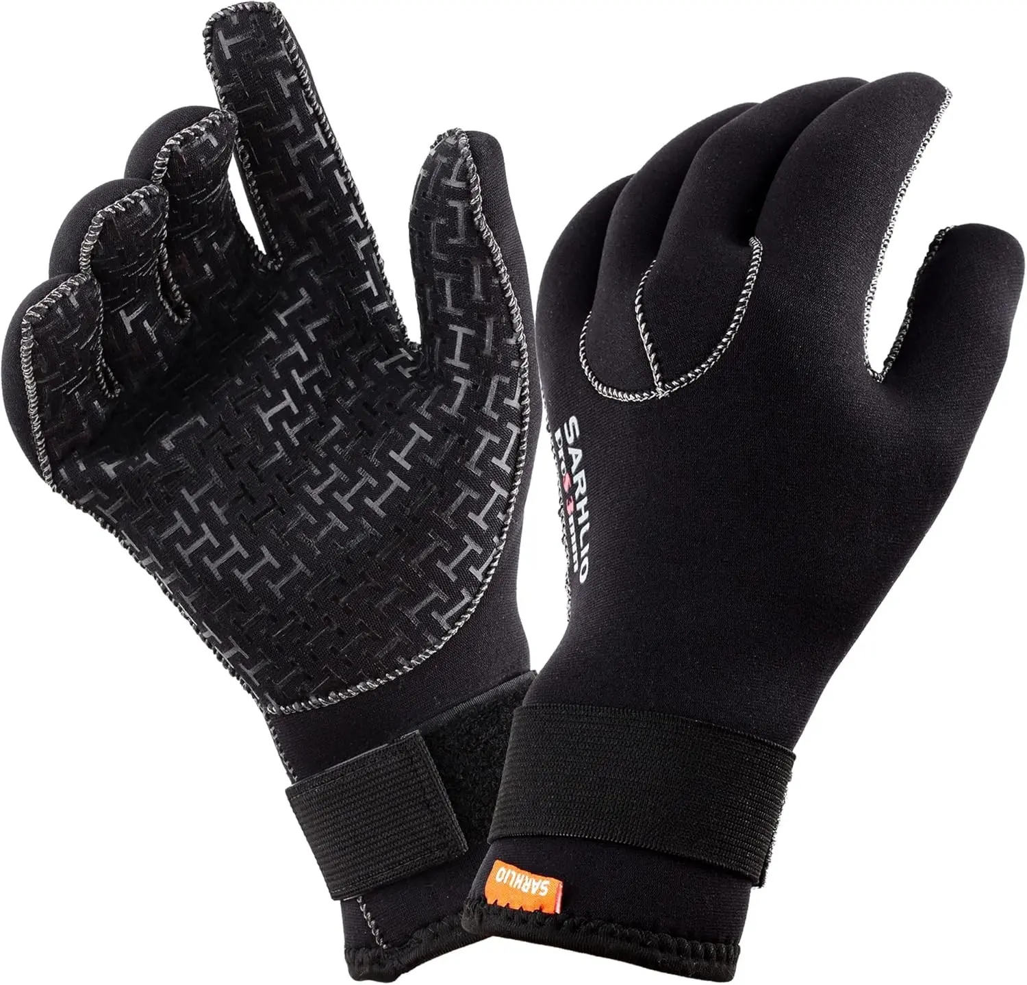 Water Gloves 5mm Neoprene Warmer Wetsuit Winter Gloves with Adjustable Wrist Strap for Ice Canoeing Ocean Swimming Kayaking Spearfishing Skiing