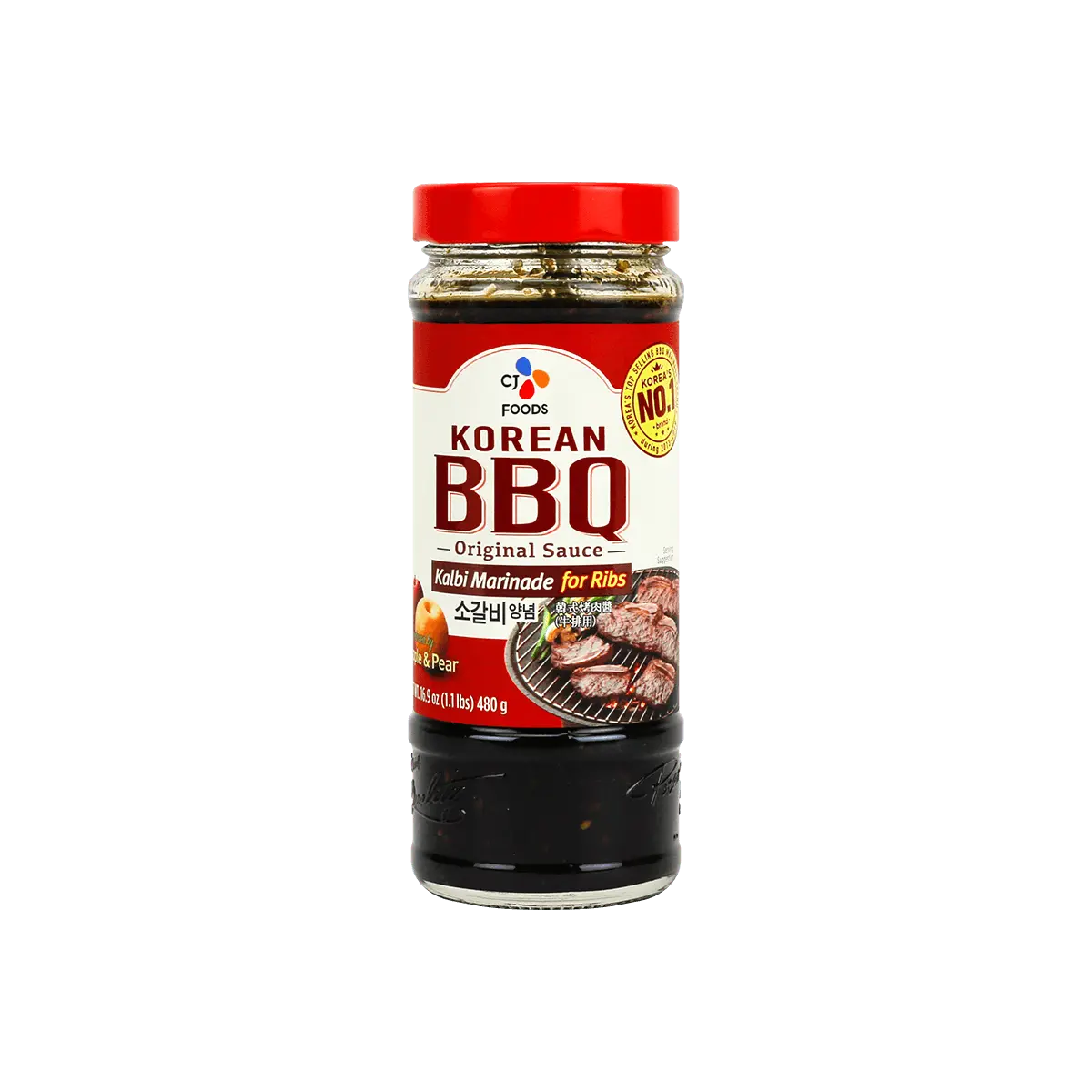 CHE IL JEDANG Korean BBQ Marinade Sauce for Beef Ribs - Authentic Bulgogi Style, 480g