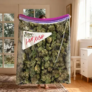 Fun Sealed Bag Pattern Flannel, Large Size, Soft Lightweight Warm, Perfect for Bed Sofa Office Camping Travel, Christmas Gift, Soft Winter Blanket, Beds Couches Throw, Throw Blankets