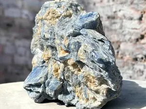 Raw Blue Kyanite Crystal in Matrix with Mica and Clear Quartz Inclusions Extra Large