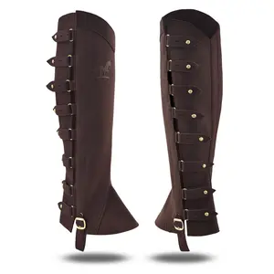Spanish style equestrian gaiters combine elegance and functionality, handcrafted.